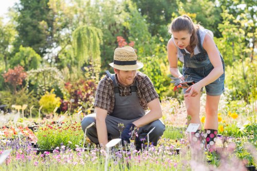Recyclable garden materials sorted for local reuse and processing